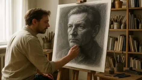 بازار کار نقاشی سیاه قلم