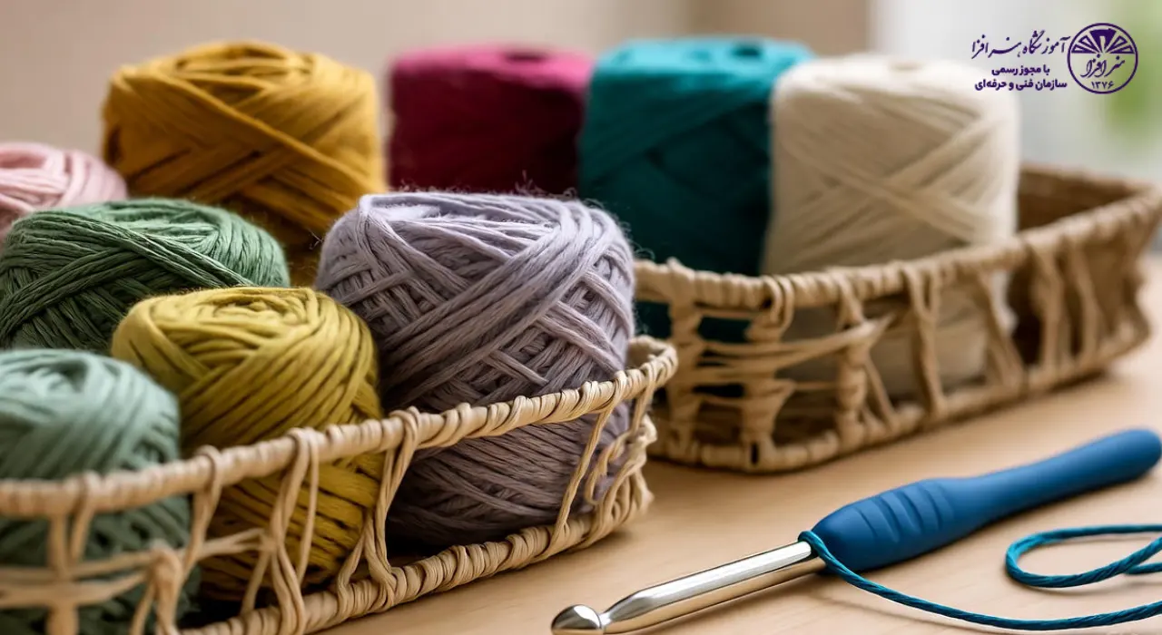 نخ مناسب برای قلاب بافی 1 نخ مناسب برای قلاب بافی