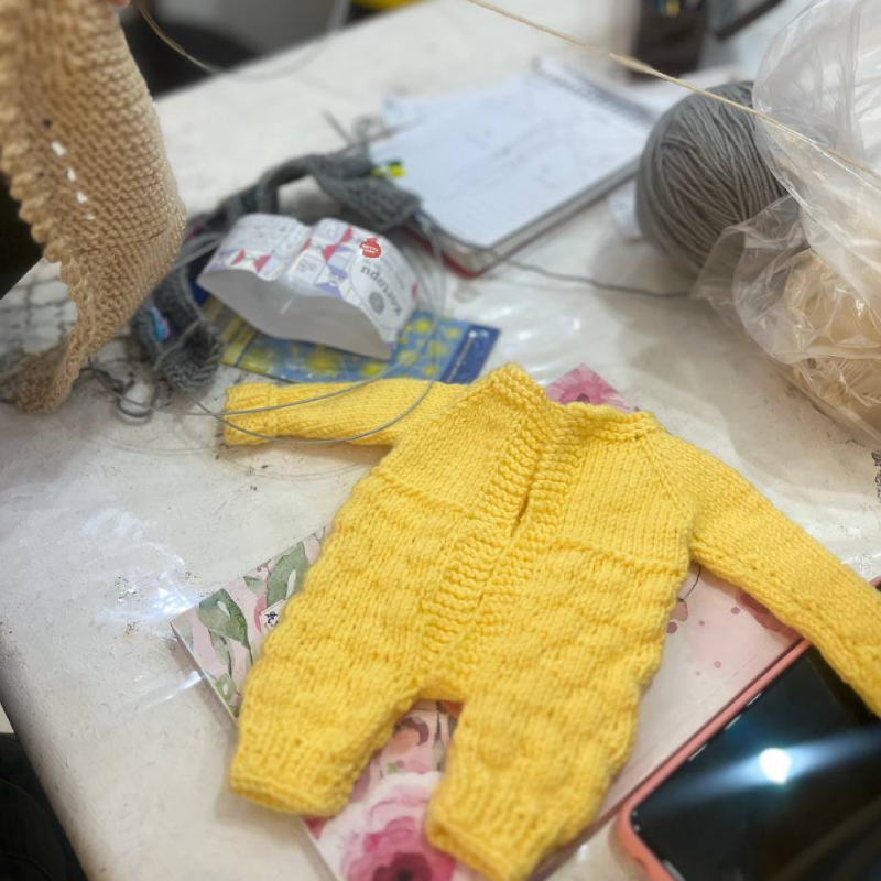 آموزش بافتنی دو میل حضوری