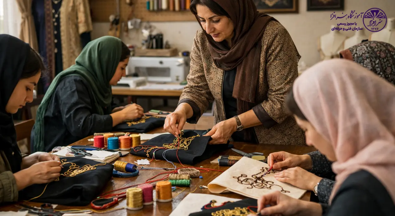 آموزشگاه قیطان دوزی در تهران (1)